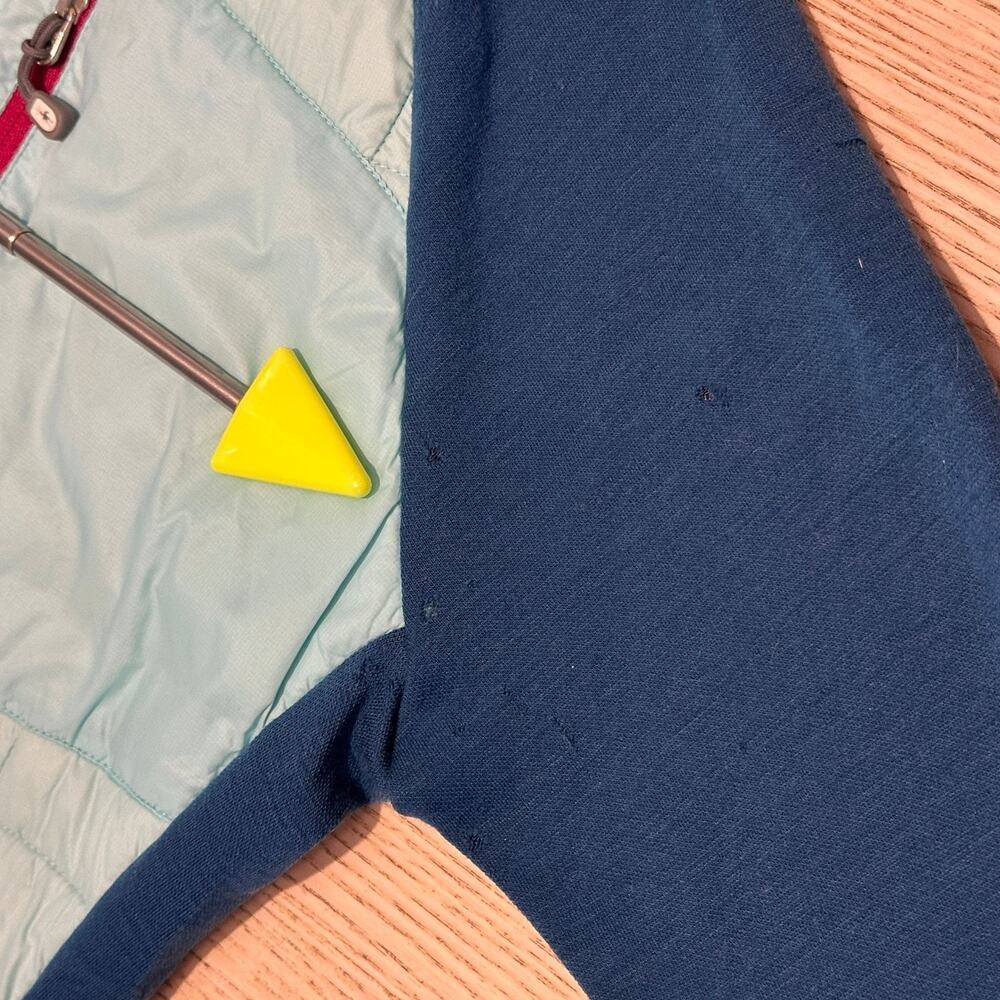 Smartwool PhD Smartloft Divide Full Zip Jacket Womens S Merino Blend Teal *Holes - Picture 13 of 16